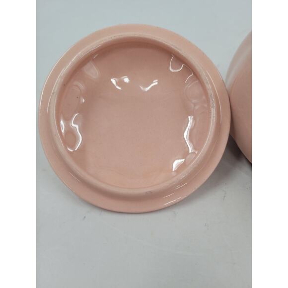 Grindley Peach Pink Vintage Sugar Jar Scalloped Edge Cottagecore Kitchen Decor - Picture 8 of 10